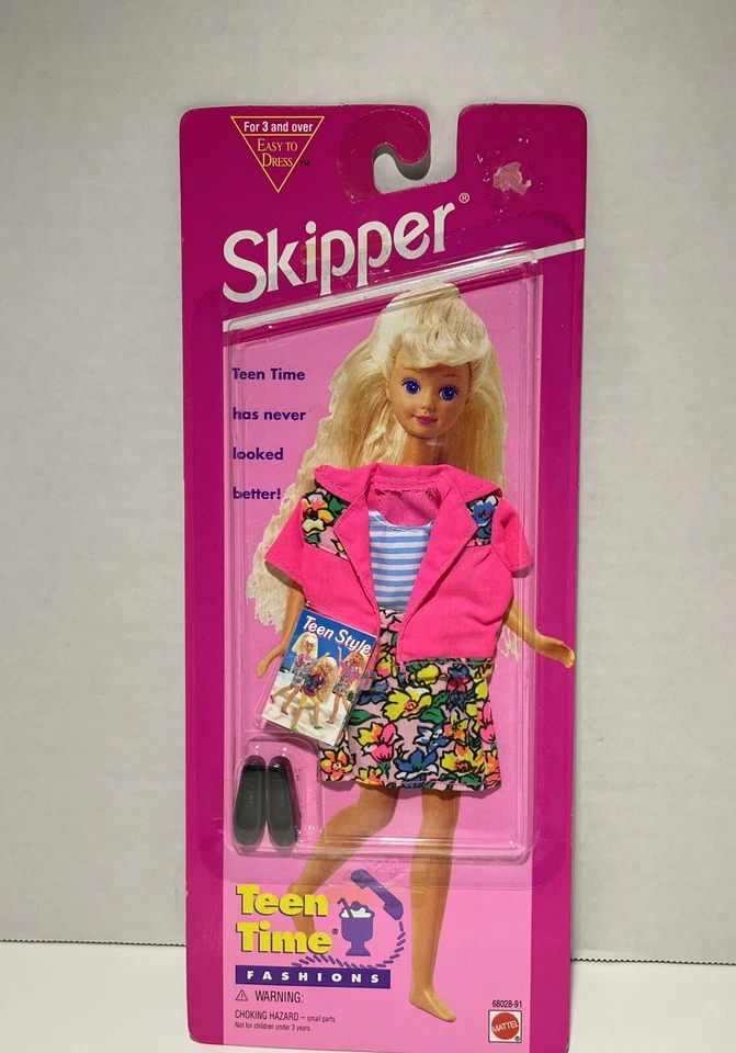 1993 Mattel Barbie Skipper Teen Time Outfit Top Skirt Shoes 68028