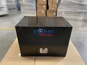 BLACK Aluminium Toolbox Caravan Ute Generator Fridge Tool Box 750L x 500W x 600H - Picture 1 of 9