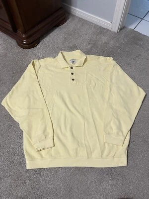 Vintage 90s Yellow Polo Sweater Mens Size XL Original Island Sport Heavyweight Foto 1 de 4