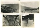 4x Orig. Foto Ungarn Pionier Brückenbau gesprengte Brücke Karpathen Ukraine 1941