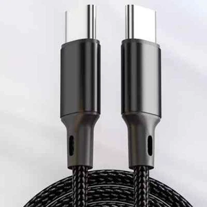 PD 60W USB C to Type C Charging Data Cable Fast Charger For iPhone 15 Samsung - Picture 1 of 17