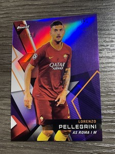 2018-19 Topps Finest UEFA Champions League Purple #52 Lorenzo Pellegrini /250