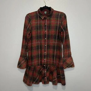 Wild Fable Mini Abito Donna S Plaid Grunge Carino Gotico Accademia Hippie Scuola - Foto 1 di 8