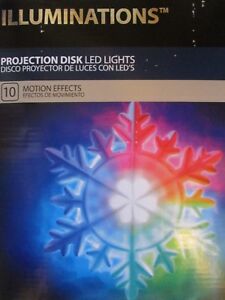 ILLUMINATIONS PROJECTION 10 MOTION EFFECTS LED DISK - NEW