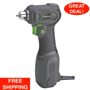3.5 Amp 3/8 In. Variable Speed Close-Quarter Right Angle Drill With Non-Slip Gri - Picture 1 of 24