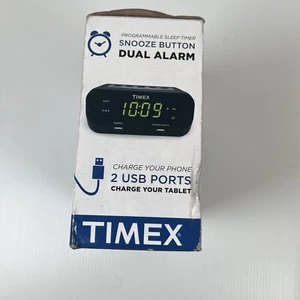 TIMEX DUAL RADIOWECKER MIT USB LADEGERÄT NEU Karton Gebrauchsspuren - Bild 1 von 8