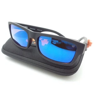 Spy Optics Discord Lite Soft Matte Black Blue Spectra POLARIZED Sunglasses - Picture 1 of 6