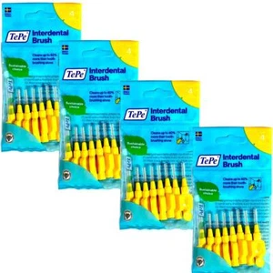 4x TePe Original Interdentalbürsten - 0,7mm gelb - 4x 8 Stück Zahnzwischen - Bild 1 von 4