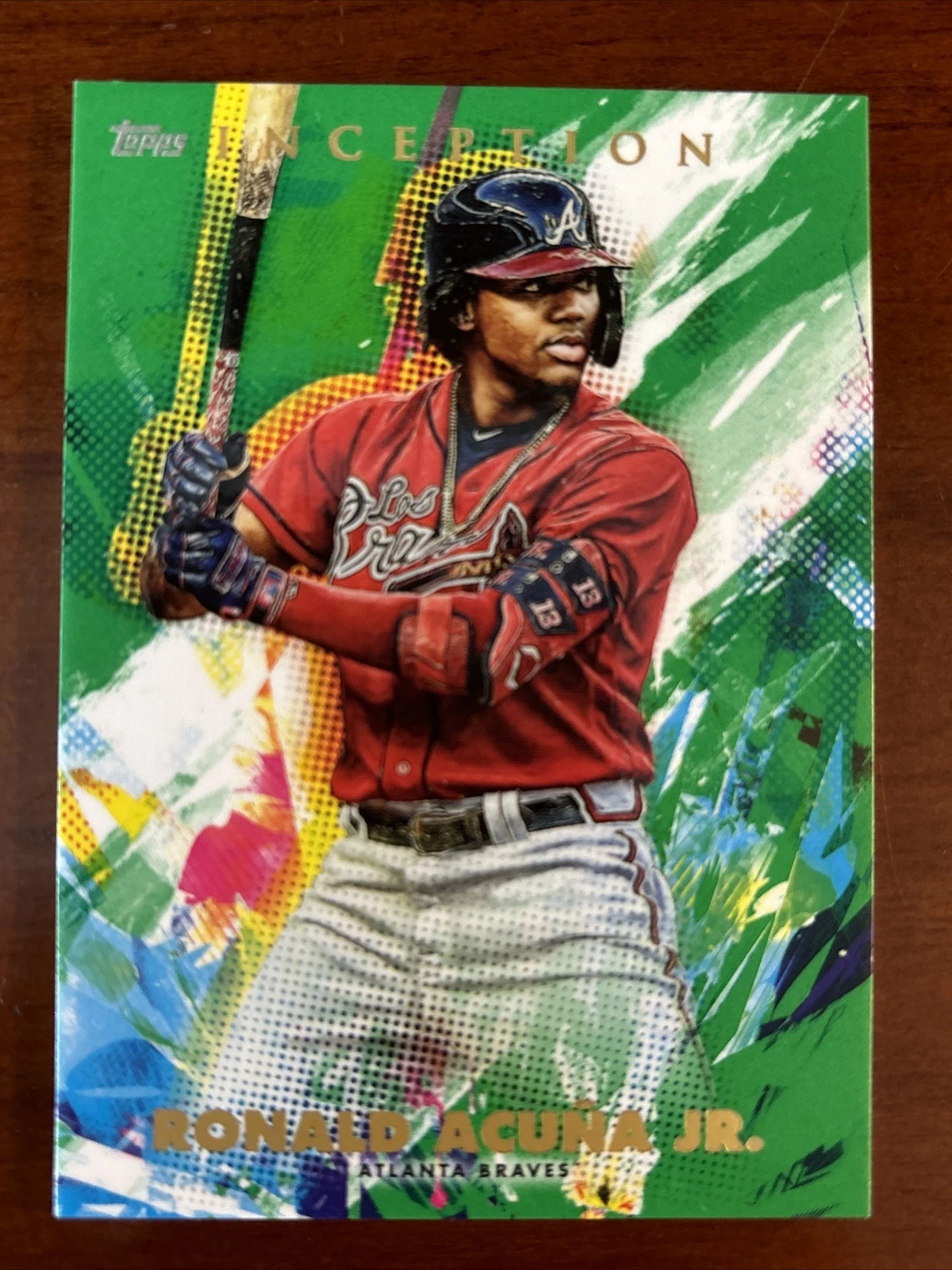 Ronald Acuna Jr - Topps Inception 2020 - Green SP - Atlanta Braves