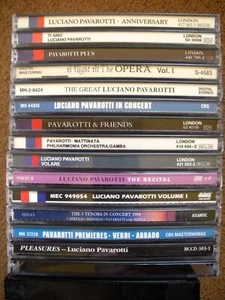 LUCIANO PAVAROTTI 15 Audio Music CDs Opera Tenor Concerts Recitals Love Songs + - Picture 1 of 15