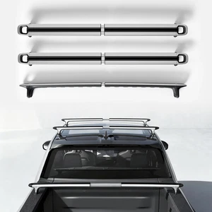 3PCS Fits 2022-2026 Rivian R1T Bright Lockable Cargo Crossbars Roof or Bed Rack - Bild 1 von 11