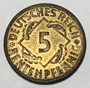 Germany 5 Rentenpfennig 1924-A (2) - Picture 1 of 2