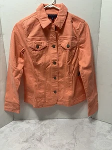 CHARTER Club Denim Jacket In Sandy Pink Style 60127M894 Med - Picture 1 of 10