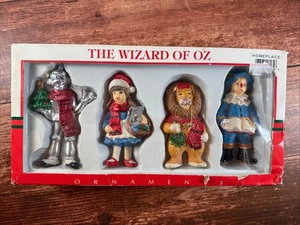 Vintage ~ Kurt S. Adler ~ The Wizard Of Oz Christmas Ornaments ~ Set Of 4 In Box - Picture 1 of 15