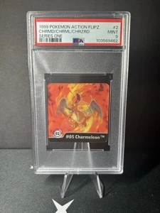 Pokemon PSA 9 Charizard Charmeleon Charmander #2 Action Flipz Base Set Series 1 - Picture 1 of 2