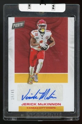2023 Panini Player of the Day Auto /45 Jerick McKinnon #JM Auto - Image 1 of 2