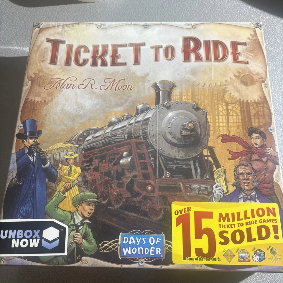 Days of Wonder Ticket To Ride by Alan R. Moon Train Adventure Board Game - Image 1 of 1