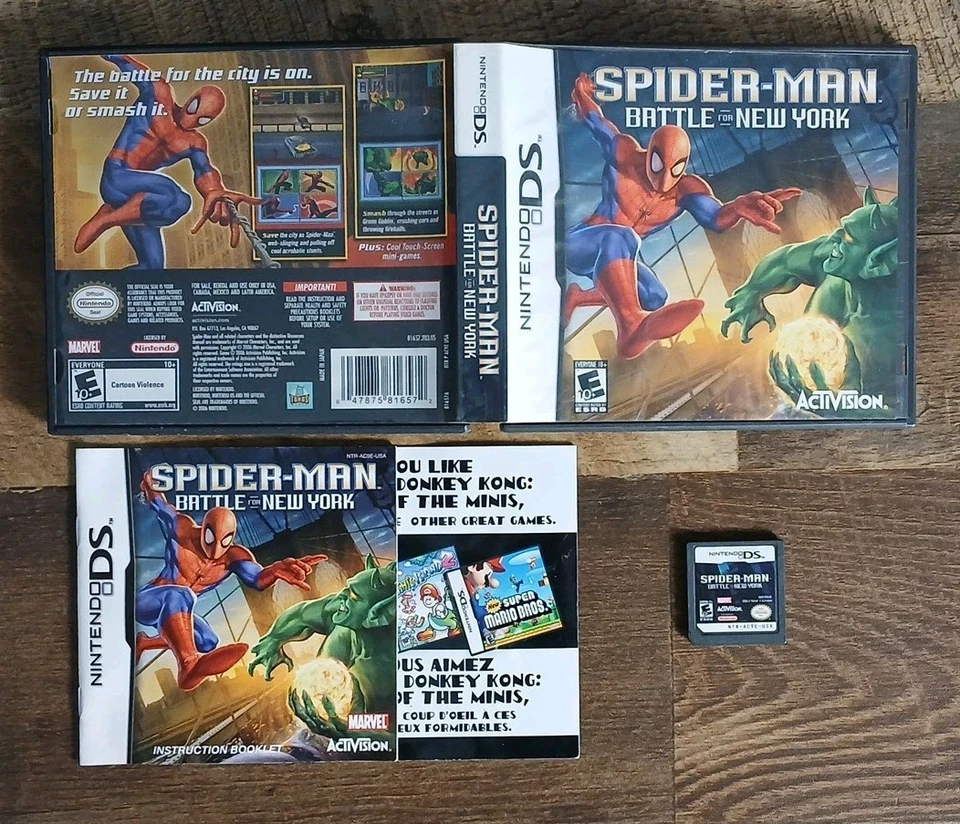 Spider-Man: Battle for New York (Nintendo DS, 2006) Completo En Caja - Probado Foto 1 de 1
