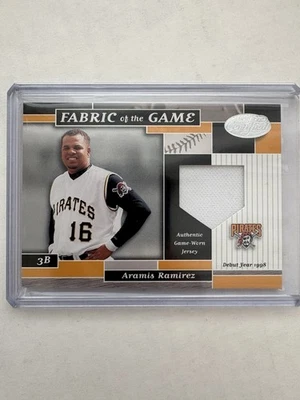 Camiseta 2002 Donruss Fabric of The Game Aramis Ramirez PIRATES GU /98 - Imagem 1 de 2