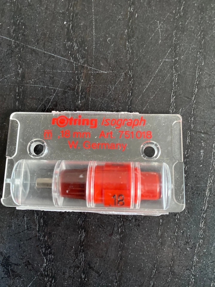 Rotring Isograph Zeichenkegel 0,18 mm Artikelnummer 751018, NEU - Bild 1 von 1