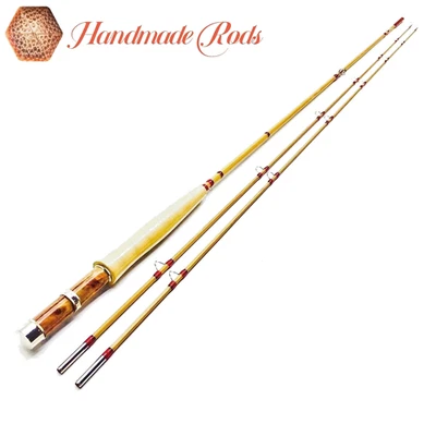 Handmade Classical Bamboo Fly Rod 6'6"~3 wt/2 Section~2 Tip/Fly Fishing Rods - Image 1 of 4