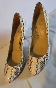 Coach NALA hellbraune Damen-Pumps/Absätze Schlangenleder Größe 6B - Bild 1 von 18