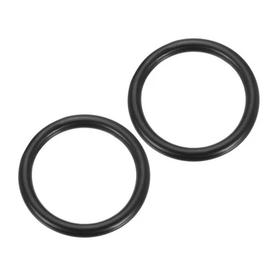 2" Metal O Ring, 2Pcs Seamless 304 Stainless Steel Rings Black 7mm x 50mm Foto 1 de 4