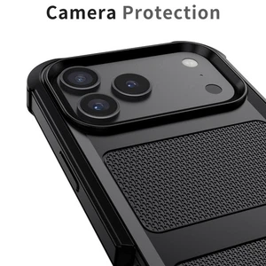 Black Case For iPhone 17 Air/17 Pro/17 Pro Max Heavy Duty Dual Layer Hard Cover - Picture 1 of 41