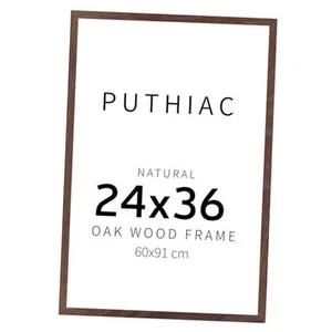 Walnut Oak Wood Frames -24"x36" Poster Frames for Wall Picture 24x36 Walnut-1P - Picture 1 of 7