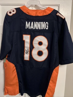 Camiseta Autografiada Peyton Manning Auténtica Denver Broncos, Nike Talla 52 Foto 1 de 4