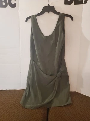 Vestido Forenza Vintage Rojo 100% Seda Talla 8 | Sin Mangas Corbata Frontal Cóctel Foto 1 de 4