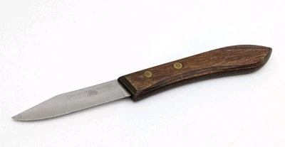 Cuchillo de pelar Ekco 2 3/8" hoja de acero inoxidable mango de madera EE. UU. Foto 1 de 4
