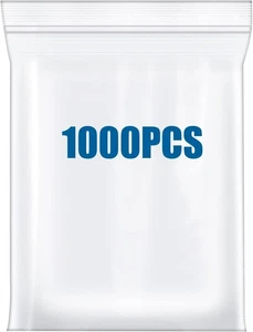 1000PCS 5"x7" Clear Small Plastic Resealable Poly Zip Bags Lock 5x7&quot;  - Picture 1 of 6
