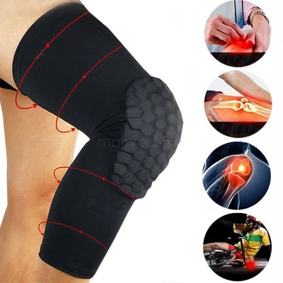 Compression Long Sleeve Support Leg Knee Pad Brace Sport Pain Guard Men Women AU - image 1 of 4