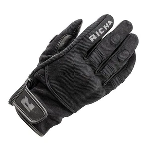 Guantes de motocicleta Richa Rush de malla ventilados de nudillo duro para hombre (negros) - Imagen 1 de 1