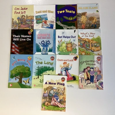 1st Grade Reader Lot 13 Books McGraw Hill Leveled Books Homeschool Classroom - Image 1 of 4