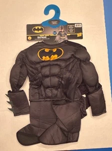 Rubie’s Dc Comics Batman Boy’s Dress Up Costume Cape Mask Belt Sz 7/8 - NWT - Picture 1 of 4