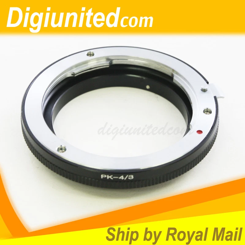 Pentax K mount PK lens to Olympus Four Thirds 4/3 mount adapter E-3 E510 E620 - Image 1 of 1