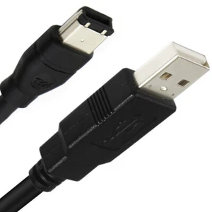USB Type-A Male to Firewire IEEE 1394 6-Pin Male Adapter Cable Convertor Cord AU - Picture 1 of 5