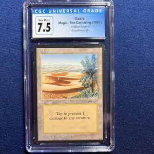 MTG Arabian Nights Oasis U4 L CGC 7.5 Near Mint+ 1993 English - Picture 1 of 2
