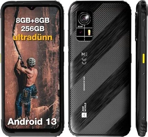 AGM H6 ultrafino robusto Smartphone móvil sin contrato móvil 16 GB + 256 GB NFC 6,56' - Imagen 1 de 9