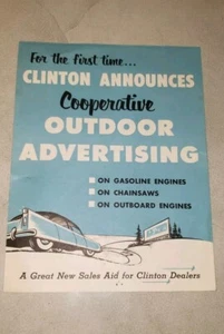 Vintage Clinton Gas Engine - Motors 1954 Dealer Billboard Poster Advertising - Picture 1 of 8