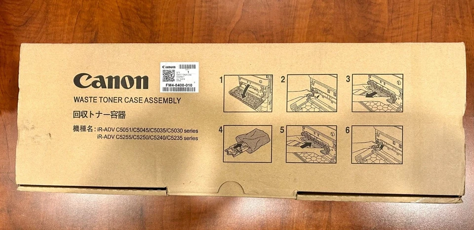 Estuche de tóner de residuos Canon FM4-8400-010 genuino nuevo OEM en caja Foto 1 de 1