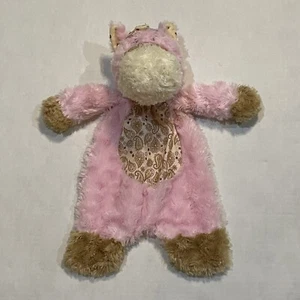 Baby Ganz Wee Western Flat A Pat Pink Horse Lovey Plush 16" Security Blanket - Picture 1 of 4