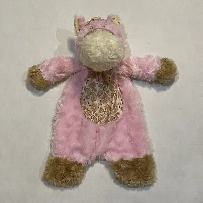 Manta de seguridad Baby Ganz Wee Western Flat A Pat rosa caballo Lovey felpa 16" Foto 1 de 4