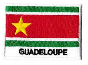 Patche drapeau Guadeloupe libre insigne écusson patch 70x45mm - Picture 1 of 6