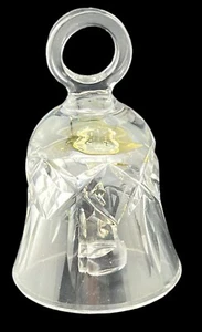Waterford Crystal LISMORE Finger Handled Dinner Bell / Christmas Ornament 3.5” - Picture 1 of 4