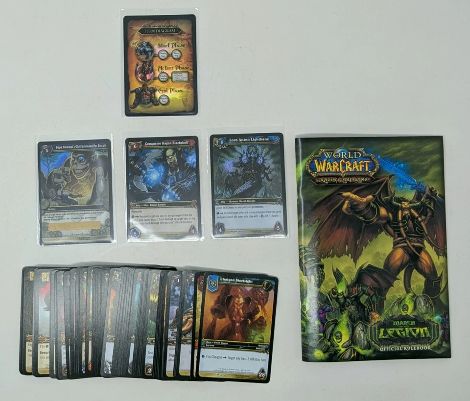 World of Warcraft TCG Lot of 60+ Cards + March of the Legion Rulebook WoW - Image 1 of 1