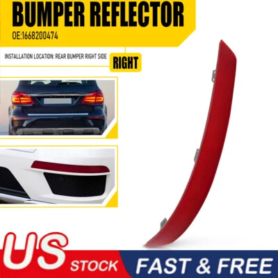 Rear Right Bumper Reflector For Mercedes Benz GL GL350 GL450 2013-16 1668200474 - Image 1 of 4
