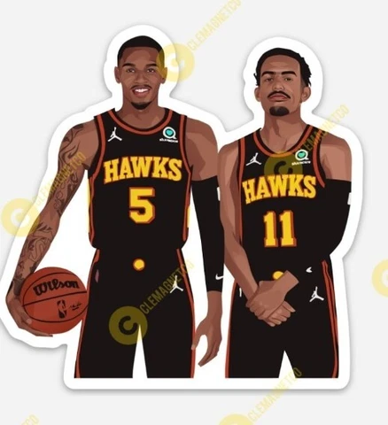 Dejounte Murray & Trae Young MAGNET - NBA Atlanta Hawks fans Georgia Cover